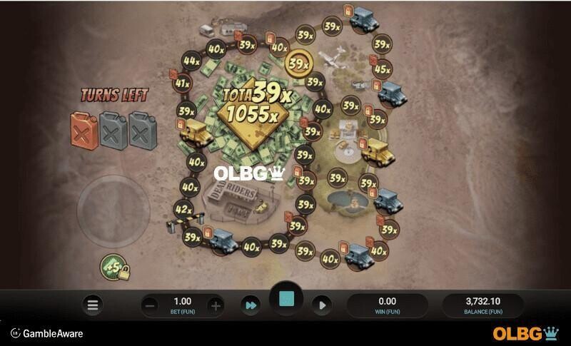 Dead Riders Trail slot Bonus Trail feature screenshot