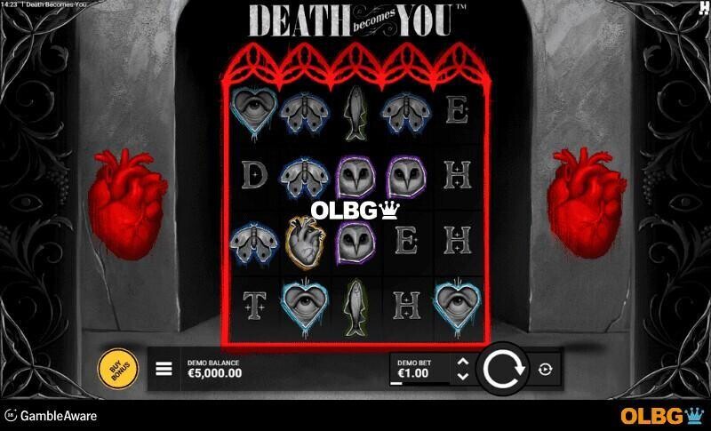 Death Becomes You slot base game screenshot