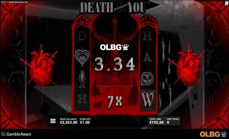 Death Becomes You slot Drop Dead feature screenshot