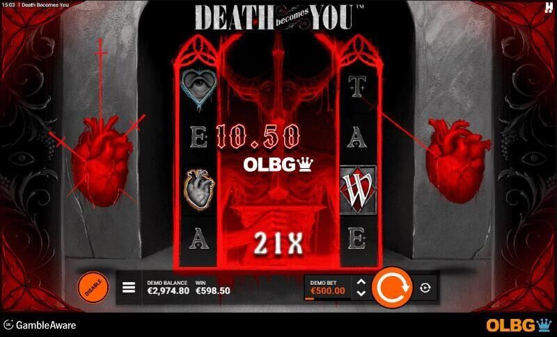 Death Becomes You slot Duel with Death feature screenshot