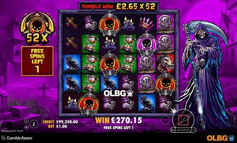 Death Dominion slot Dominion Immortal Free Spins feature screenshot
