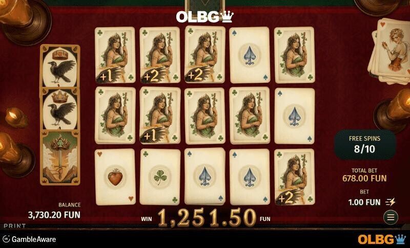 Deck of Scurra slot Evolving Deck Bonus feature screenshot