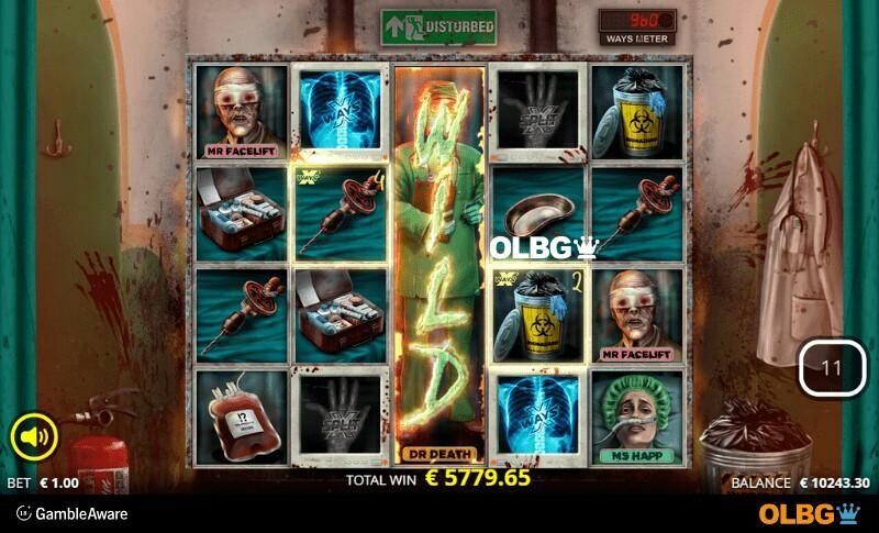 Disturbed slot Annihilation Spins feature screenshot