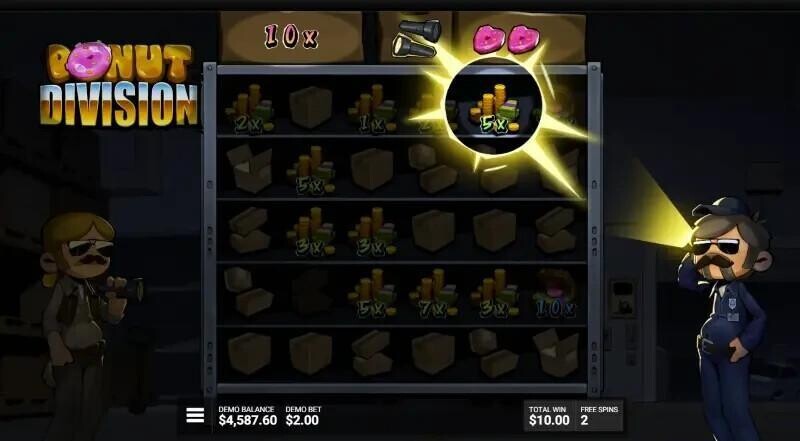 donut division slot warehouse feature screenshot