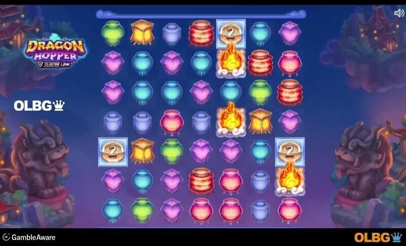 dragon hopper slot base game screenshot