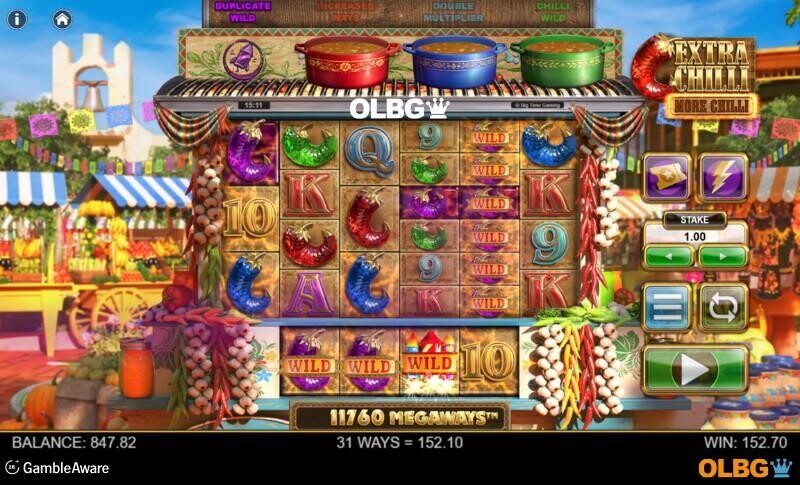 Extra Chilli More Chilli slot Chilli Bonus Respin feature screenshot