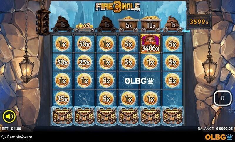 Fire in the Hole 3 slot Lucky Wagon Spins feature screenshot