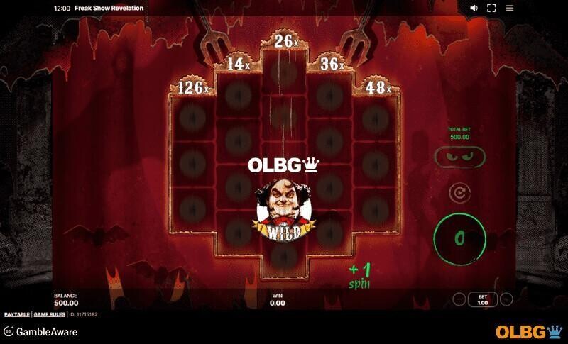 Freak Show Revelation slot Super Hell Respins feature screenshot
