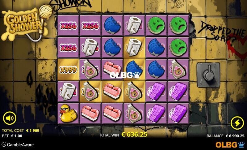 Golden Shower slot Position Multipliers screenshot