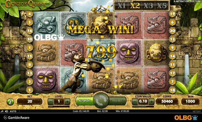 Gonzo's Quest slot Avalanche Multipliers feature