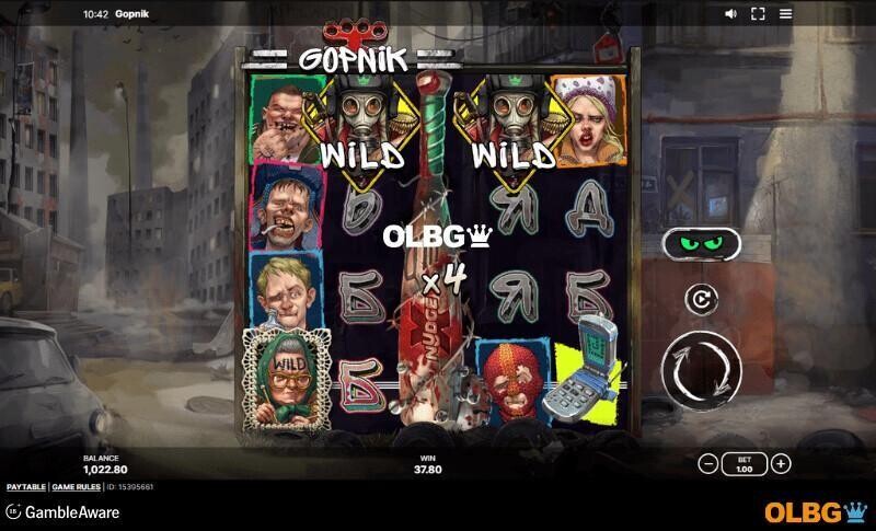 Gopnik slot xNudge Wild and Burner Phone screenshot