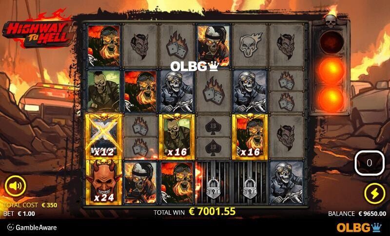 Highway to Hell slot Hell Spins feature screenshot