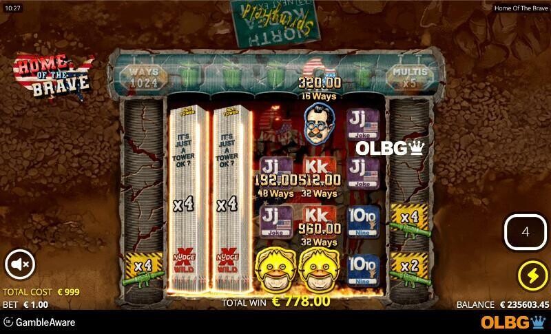 Home of the Brave slot Dog Eating Spins feature screenshot