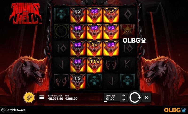 Hounds of Hell slot Hellhounds feature screenshot