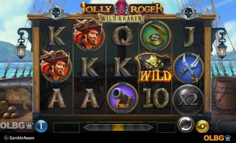 jolly roger wild kraken slot base game screenshot