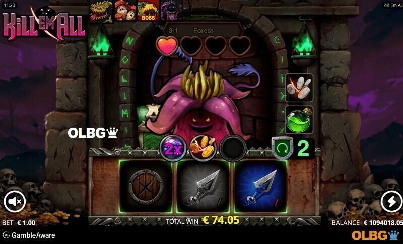 Kill Em All slot Sticky Multiplier Weapon Upgrade features screenshot