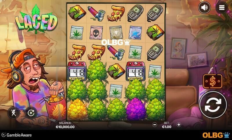 Laced slot base game screenshot