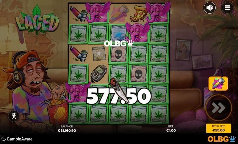 Laced slot Laced Buds feature screenshot