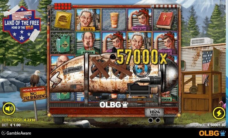 Land of the Free slot Titan Spin feature screenshot