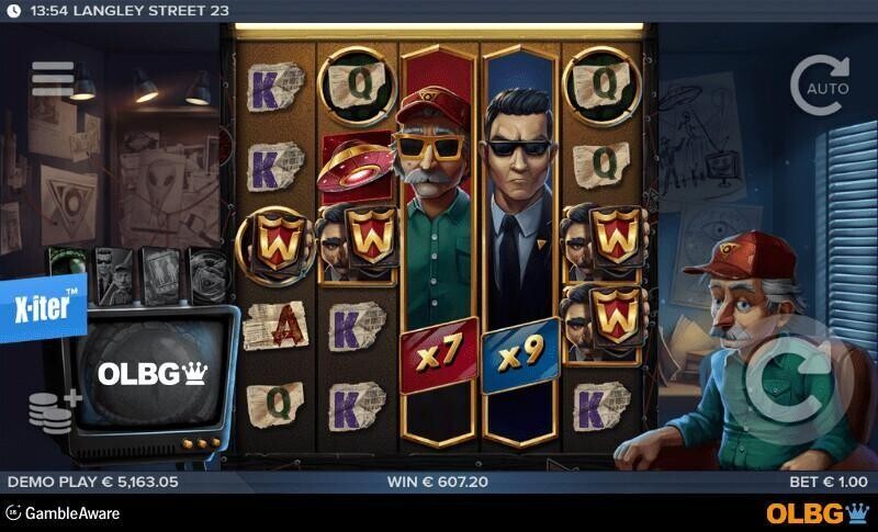 Langley Street 23 slot Expanding Wilds feature screenshot