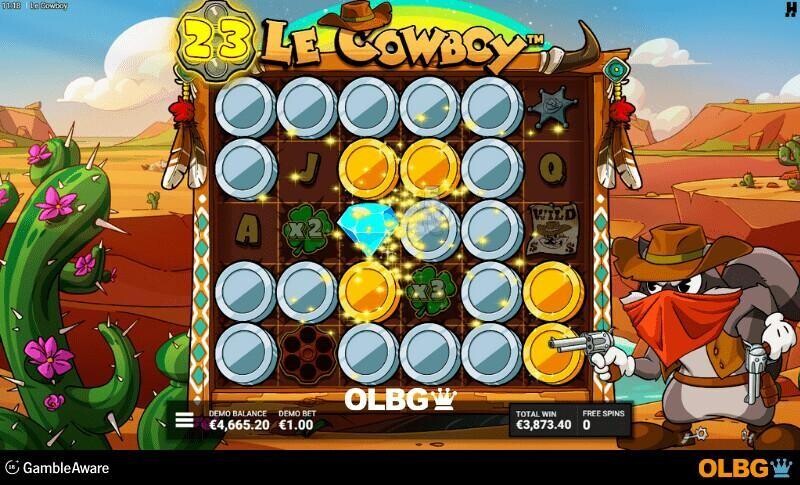 Le Cowboy slot Pistols at Dawn Bonus feature screenshot
