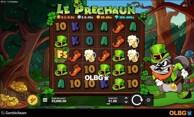 Le Prechaun slot base game screenshot