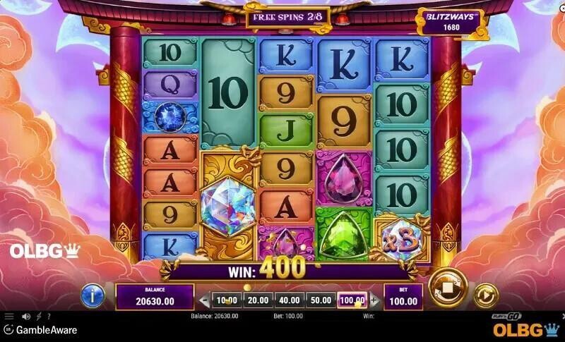Legacy of Gems Blitzways slot free spins feature