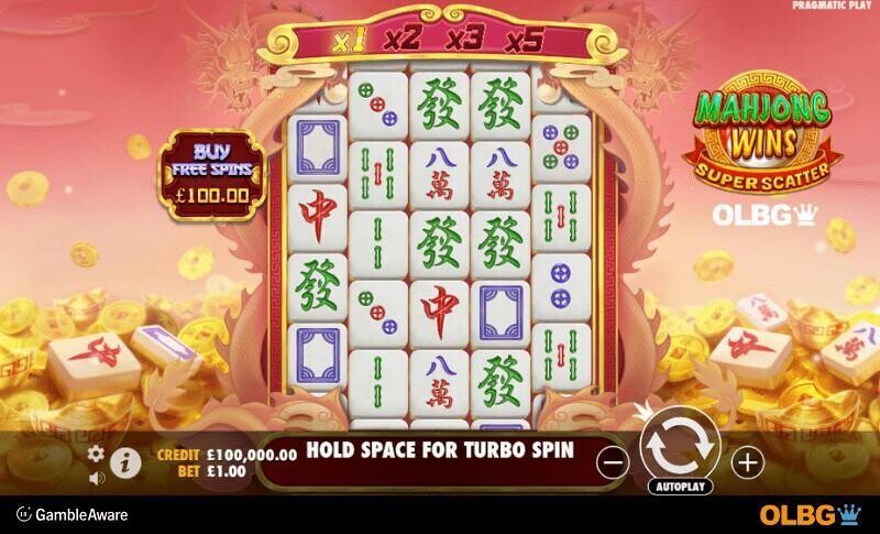 Mahjong Wins Super Scatter slot base game screenshot