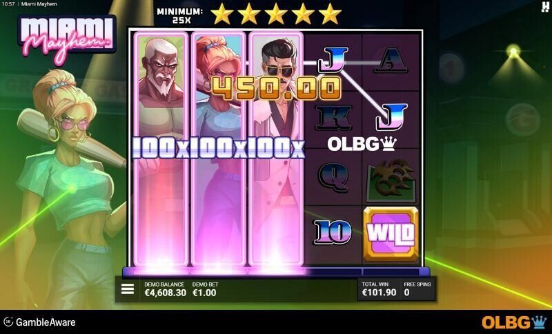 Miami Mayhem slot We Split Bonus feature screenshot