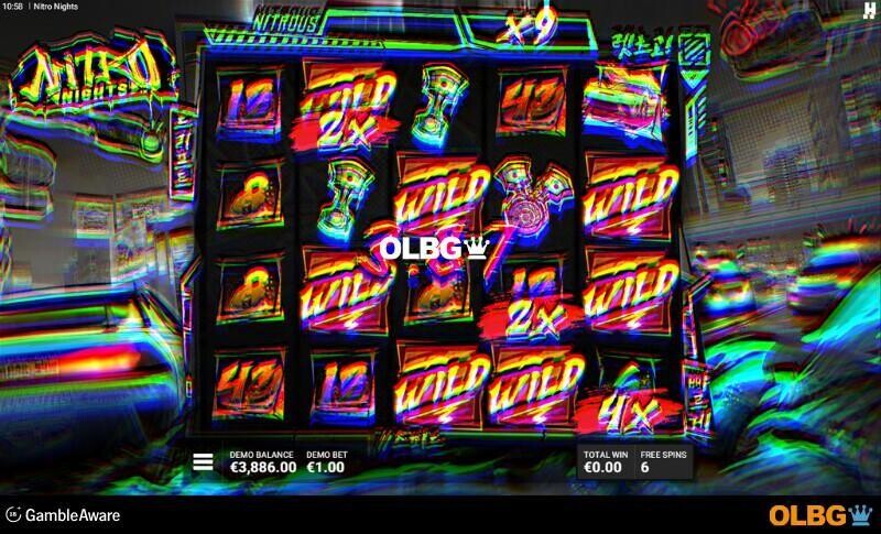 Nitro Nights slot Tokyo Free Spins feature screenshot