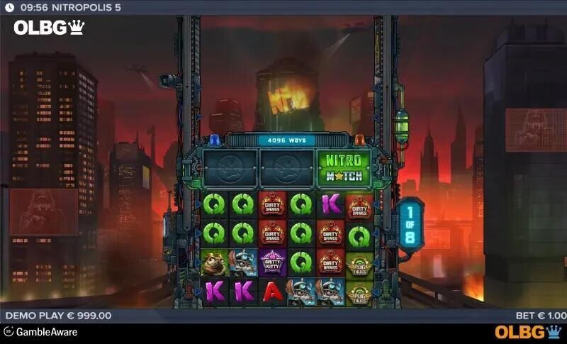 Nitropolis 5 slot bonus game screenshot