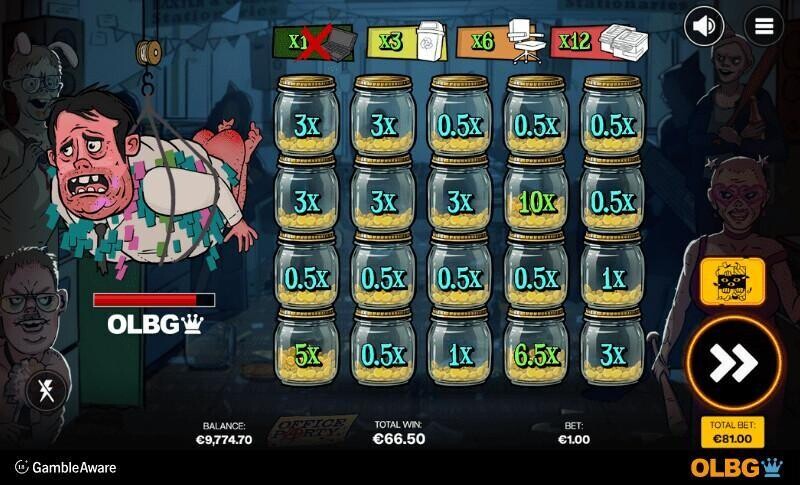 Office Party slot Severance Bonus feature screenshot