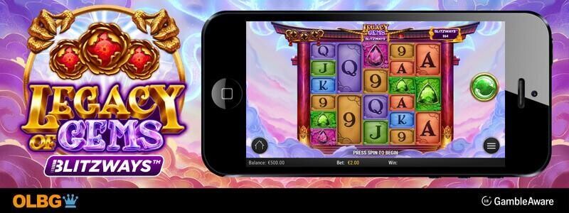 Play 'n GO Slots Interview Legacy of Gems Blitzways slot banner