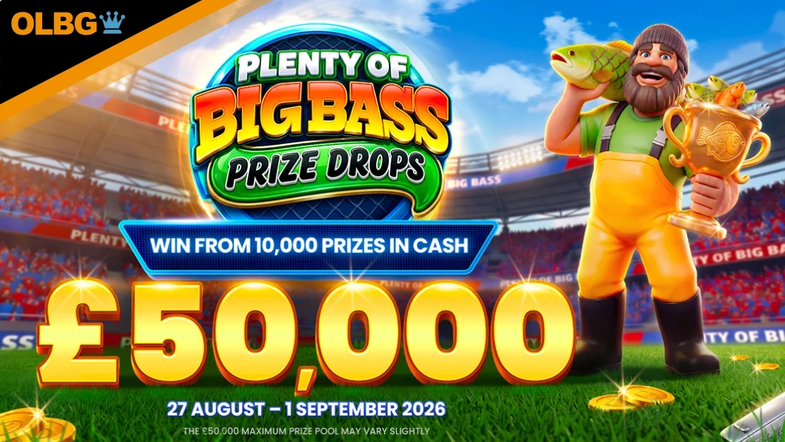 £50,000 to be Won with Plenty of Big Bass Prize Drops Promotion £50,000 to be Won with Plenty of Big Bass Prize Drops Promotion