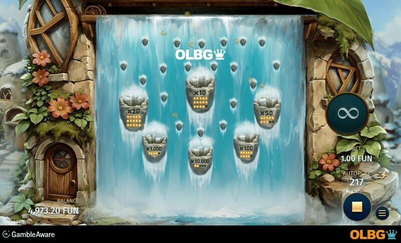 Pond of Plinko slot River Prize feature screenshot