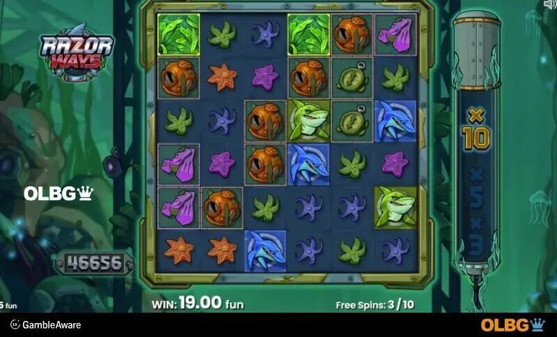 razor ways slot free spins screenshot