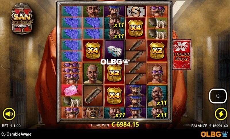 San Quentin 2: Death Row slot Green Mile Spins feature screenshot