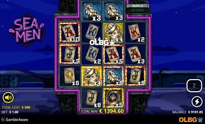 Seamen slot Super Rigged Spins feature screenshot