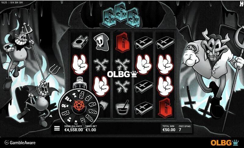 SixSixSix slot Let Hell Break Loose! feature screenshot