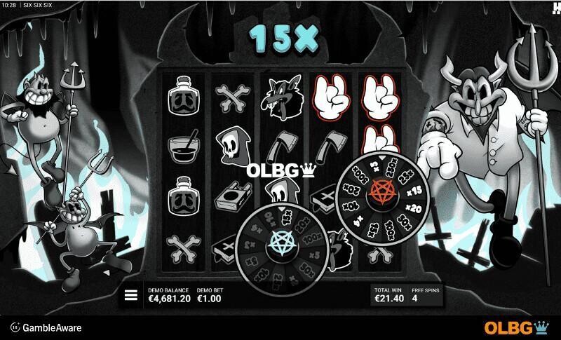 SixSixSix slot Speak of the Devil feature screenshot