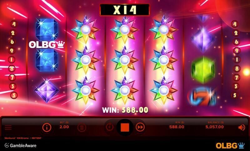 Starburst XXXtreme slot Starburst Wilds feature screenshot