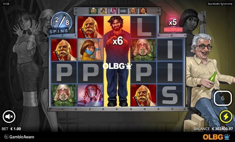 Stockholm Syndrome slot Hostage Spins feature screenshot