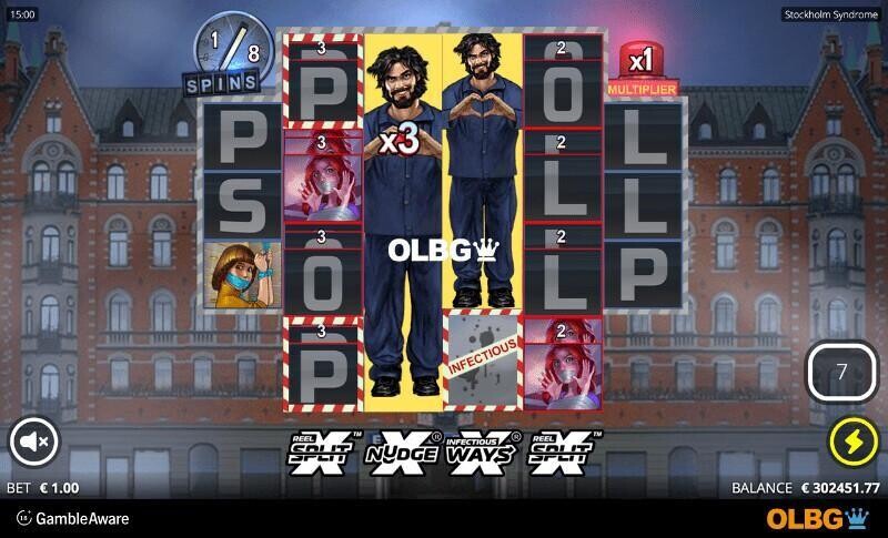 Stockholm Syndrome slot Syndrome Spins feature screenshot