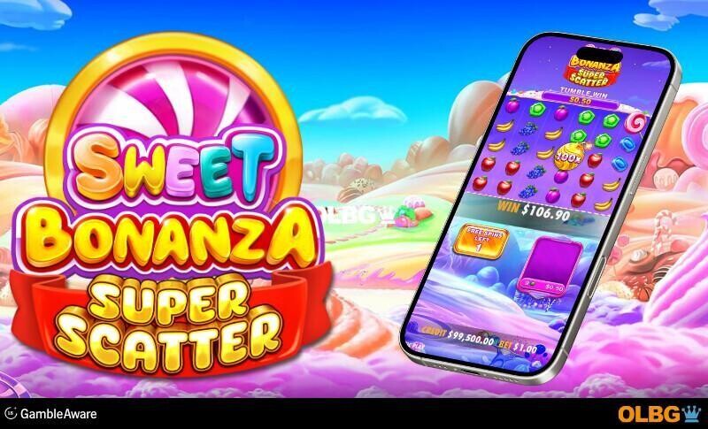 Sweet Bonanza Super Scatter slot mobile screenshot