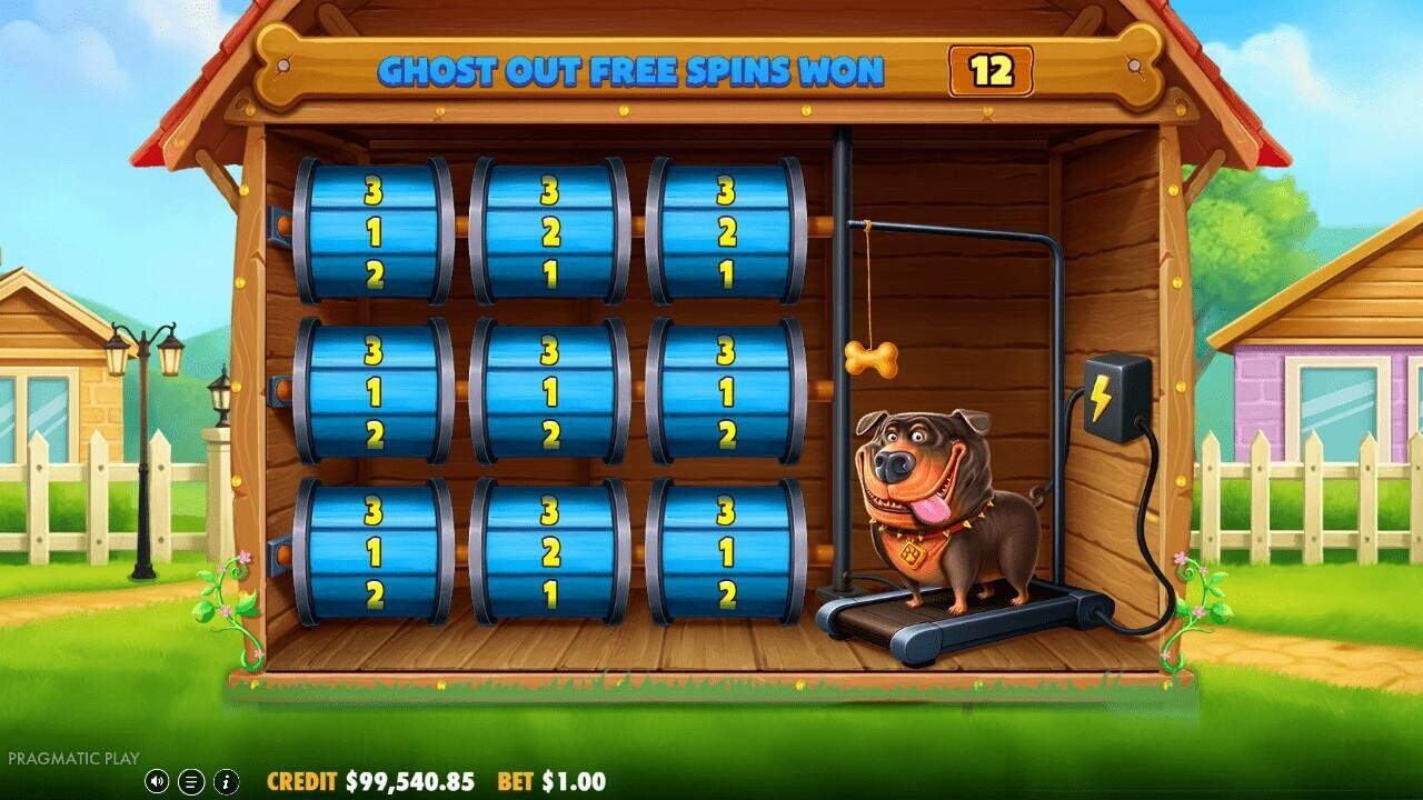 The Big Dog House slot free spins entry screenshot