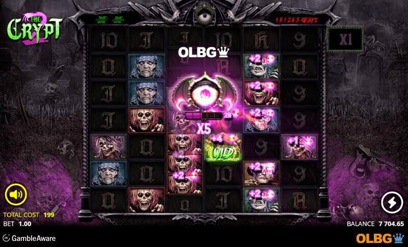 The Crypt 2 slot Eye Collector feature screenshot