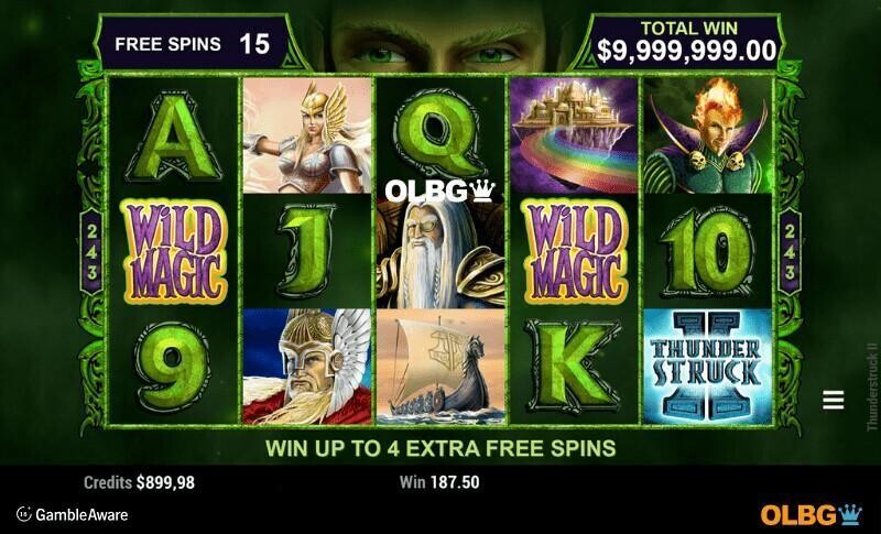 Thunderstruck 2 slot Loki Free Spins feature screenshot