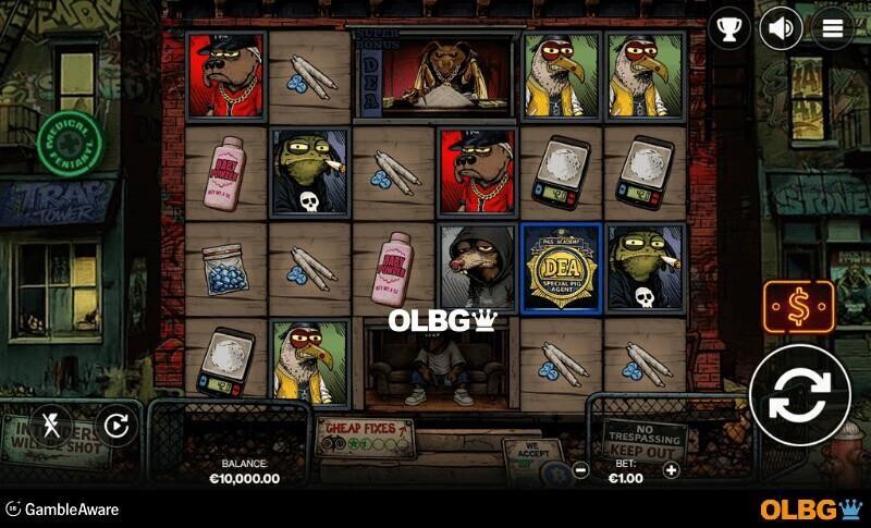 Trap Tower slot base game screenshot
