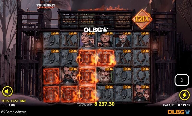 True Grit Redemption 2 slot Redemption Spins feature screenshot