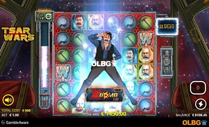 Tsar Wars slot Tsar Side Spins feature screenshot